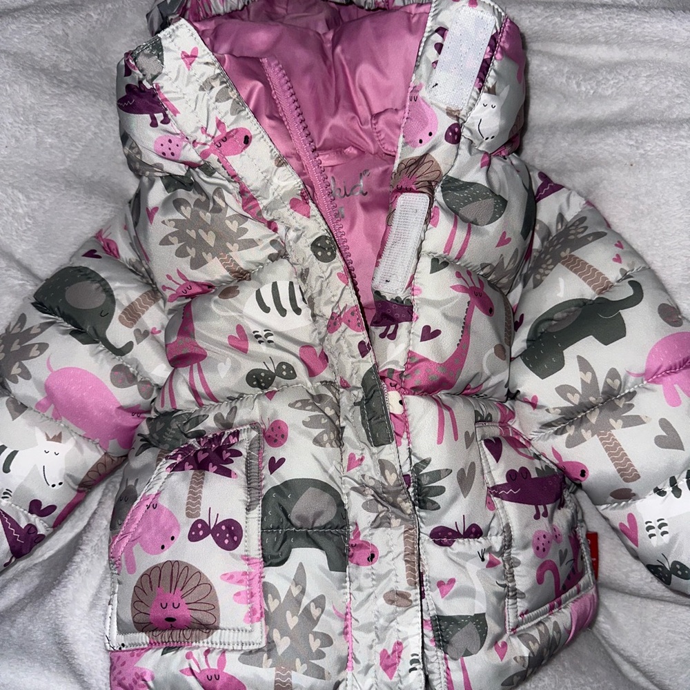 One Kid brand CAR SEAT SAFE infant winter coat